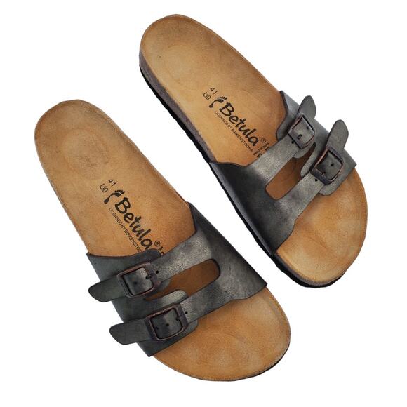 Birkenstock metallic gray Sandals - Picture 2 of 8